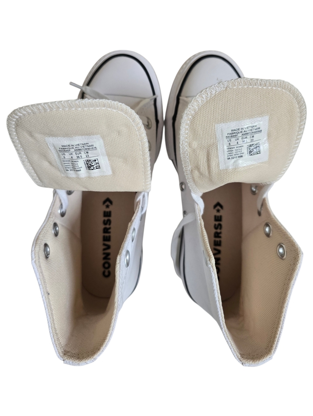 NEW🤍Converse Chuck Taylor All-Star Women White Lift High-Top Platform Sneakers - Picture 16 of 16